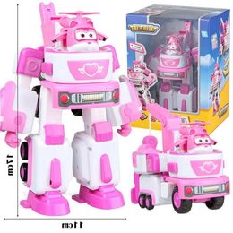 Freeshipping Newest Big Deformation Armour Super wings Rescue Robot Action Figures Super Wing Transformation Fire Engines Toys Mkreu