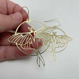 Dangle Earrings Moth Butterfly Celestial Bohemia