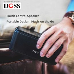 Cell Phone Speakers DOSS Portable Bluetooth Speaker SoundBox 12W HD Stereo Bass Sound Box Touch Control IPX5 Waterproof Computer Wireless Speakers Q231117