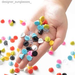 Pins Brooches 50pcs Rubber Brooch Bukle Button Clasp Pin Backs Clutch Care C Tie Back Stoppers Squeeze Badge Holder Jewellery AccessoriesL231117