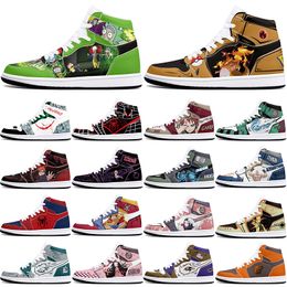 DIY classics Customised shoes sports basketball shoes 1s men women antiskid anime fashion Customised figure sneakers 36-48 347104