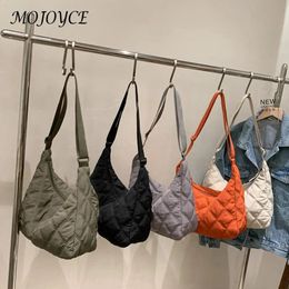 Evening Bags Female Cotton Padded Armpit Bag Solid Colour Zipper Large Tote Shoulder Bags for Women Shopping Travel Supplies 231116