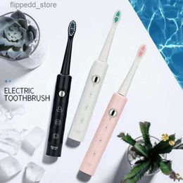 Toothbrush Adults Sonic Electric Rechargeable Automatic 6 Brushing Modes with Replacement Brush Heads Q231118