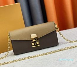 Designer womens shoulder 22luxury envelope handbags flowers letters chain crossbody 22mini messenger bags leather fashion purses Top-quality