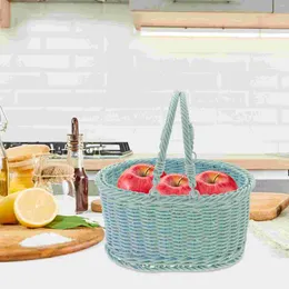 Gift Wrap Rustic Style Handle Design Carrying Basket Woven Wedding For Picnic Camping