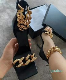 2023 sandals Women Fine heel Top quality Fashion sexy party woman shoes Slippers big size 35-41 BOX