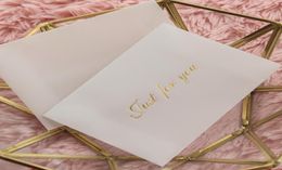 50pcs 118cm Translucent White Parchment Paper Envelope Bank Card Business Cards mini Envelope Invitation3121733
