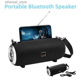 Cell Phone Speakers Portable 40W High Power Bluetooth Speakers TWS Sound Box FM With Stand Holder Powerful Boombox Wireless BT Column Outdoor Sound Q231117