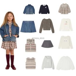 Down Coat Girls Jacket 2023 BP Autumn and Winter Knitted Vest Long Sleeve Sweatshirts Sleeveless Sweater Cardigan Kids Wool Coat TopsL23116