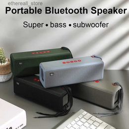 Cell Phone Speakers 2021TWS Portable High-Power Bluetooth Sound Bar 3D Surround Sound Dual Speaker Subwoofer 5.0 Music Center Supports TF AUX U Disk Q231117