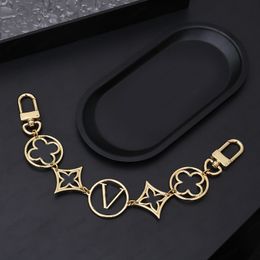 Designer KeyChain Fashion Twiggy Chain Gold Letters Womens Bag Charm Keyring Alloy Classic Key Rings -6