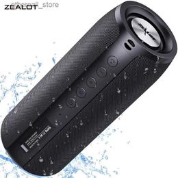Cell Phone Speakers ZEALOT S51 Powerful Bluetooth Speaker Bass Wireless Speakers Subwoofer Waterproof Sound Box Support TF TWS USB Flash Drive Q231117