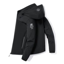 Men's Fur Faux Fur Spring Mens Jacket Trendy Thin Solid Colour Hooded Jackets Hip Hop Streetwear Man Casual Coats Sport Autumn Black Windbreaker 4XL 231117