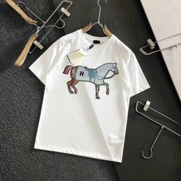 Men's T-Shirts Designer Summer New High end Fashion Trend Round Neck Printed Men's T-shirt Casual Versatile Youth Shirt PSBP