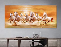 Canvas Painting Running Horse Pictures Wall Art For Living Room Home Decoration Animal Posters And Prints NO FRAME1543951