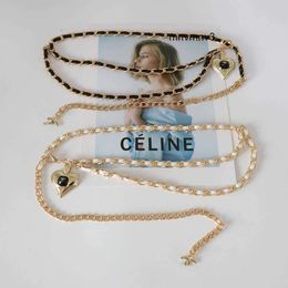 temperament cclies channels M women decoration Classic belt Famous Heart rope luxury Navel Peach part brand dress TopSelling Ladies fashion Designer