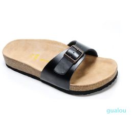 2023 Sandal Cork Slipper Sandals Flip Flops Beach Mixed Color Casual Slides Shoes Flat Platform Size US 4-12