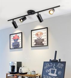 Luci del soffitto superficie Spotlight LED soggiorno Lampade nere bianche oro GU10 Spot Light Modern KTV Bop Shop Apparecchiatura