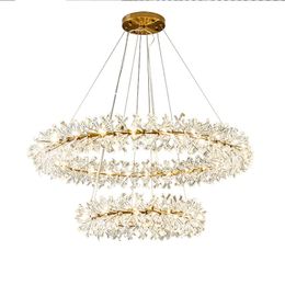 Modern Living Room Bedroom Ceiling Chandelier Interior Decoration Luxury Crystal Pendant Lighs Personality Creative LED Lamps