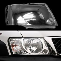 Car Replacement Headlight Case Shell Light Lamp Headlight Lens Cover Headlamp Transparent Lampshade For Nissan Patrol 2004~2011