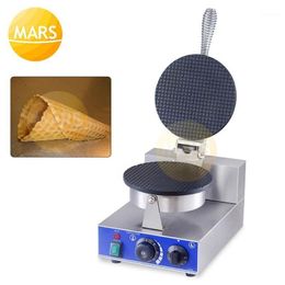 Electric Ice Cream Cone Maker Machine Stroopwafel Syrup Waffle Baker Non stick Waffle Cone Baking Iron Plate Cake Oven1249t