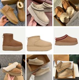 australian Designers snow boots womens tasman wool martin slippers glie combine sheepskin and Thickened plush leather dopamine Waterproof rain women tazz uggdew