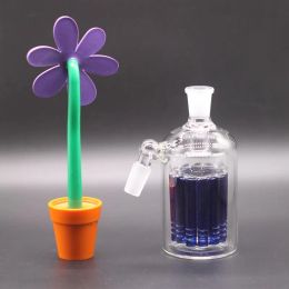 Glassdiy Glass Ash Catcher 14mm 18mm Inch Mini Glass Bong Ash Catchers Thick Pyrex Clear Bubbler Ashcatcher 45 90 Degree ZZ