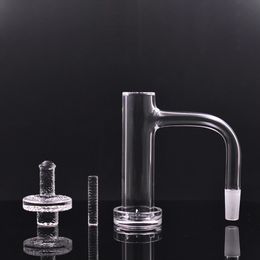 1pcs Super High Bucket Fully Weld Quartz Terp Slurper Bangers Set Smoke Beveled Edge Nails with Quartz Cap for Glass Pipes Water Bongs Dab Rig Smoking Accessories