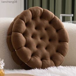 Cushion/Decorative Sand Biscuit Sofa Cushion Soft Comfortable Thick Cushion Living Room Bedroom Home Decor Throw Back Cushions