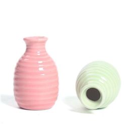 Vases Hydroponic Small Table Vase Decoration Home Living Room European Flower Arrangement Ceramic Drop Delivery Home Garden Home Decor Dhwmy