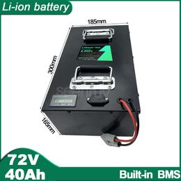 72V 40AH Li ion With Charger Lithium Polymer Battery Perfect For 3000W 6500W Bike Bicycle E-Bike Motorcycle Electric Scooter