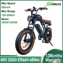 Eflash eBike Hydraulic Brake Electric Bicycle Dual Battery 25Ah for Super Long Riding Mileage Mountain Bike 350W 1000W for Adult