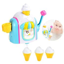 Bath Toys New Ice Creams Maker Bubble Hine Fun Foam Cone Factory Bathtub Toy Gift Newborn Baby For Children 20 201212664 Drop Delivery Dhw29