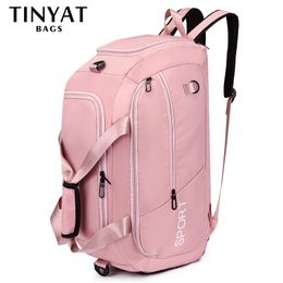 Evening Bags TINYAT Large Capacity Womens Travel Bag Weekend Backpack Ladies Sports Yoga Luggage Multifunction Female Crossbody 231117
