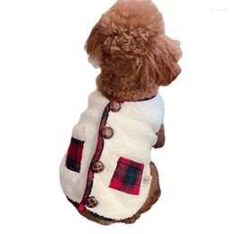 Dog Apparel Fleece Costume Puppy Christmas Two-legged Coat Vest Cat Jacket With Scarf Ropa Para Perros Pet Clothes For Small Dogs