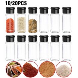 Herb Spice Tools 1020PCS Jars for Spices Salt and Pepper Shaker Transparent Seasoning Jar Spice Plastic Barbecue Condiment Kitchen Spice Jar 230417