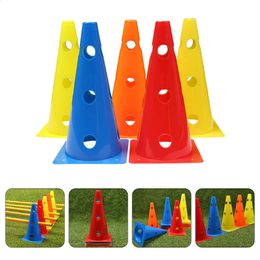 Other Sporting Goods 5 Pcs Accessories Football Training Equipment Blue Soccer Tool Hollowed Cones Orange Sports Goal Universal Practise icons 231116