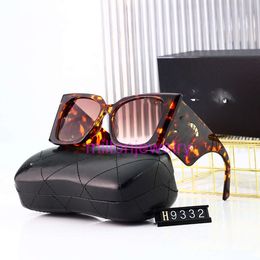 designer chanelism sunglasses Large frame fashionable resistant trendy street photos circular outdoor high-end with box