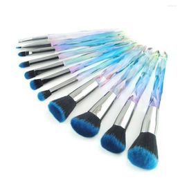 Makeup Brushes Blush Face Glitter Eyebrow Powder Foundation Blending Brush Crystal Handle Make Up Set