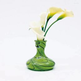 Vases Middle Ancient Glass Vase Table Small Vintage Style Home Decoration Retro Nostalgic Free Combination