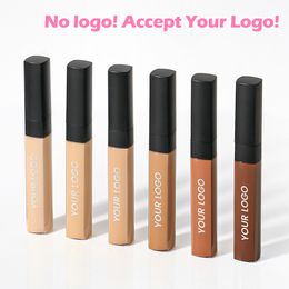 NO Logo Wholesale Concealer Vegan Full Coverage Waterproof Concealer Under Eye Concealer Liquid Concealer With Brush Accept Your Logo Customized Private Label