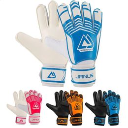 Sports Gloves Professional Goalkeeper Gloves Black Blue Soccer Football Gloves Accessories Training Latex Size 5-10 231116