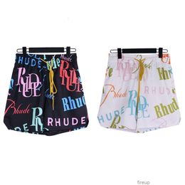 Designer-Shorts für Freizeitkleidung, Strandshorts, Rhude 23SS, Sommer, New American High Street Fashion, personalisierter Druck, lockere, entspannte Sport-Shorts für Herren