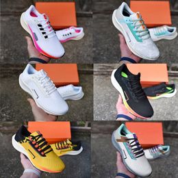 Men Women Pegasus 38 Running Shoes Turbo Casual Sports Shoes Be True 38 Triple White Midnight Black Navy Chlorine Blue Ribbon Green Wolf Grey Designers Sneakers