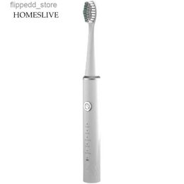 Toothbrush HOMESLIVE Vibrating Adult 5 Modes Charging Ultrasonic Electric Toothbrush Replacement Head Waterproof Strong Cleaning Soft Headd Q231117