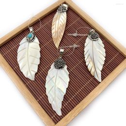 Charms Natural Abalone Shield Mother Of Pearl Leaf Charm Beautiful Handmade Accessories DIY Necklace Women Jewelry Making Gifts 23x55mm