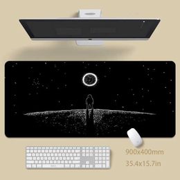 Mouse Pads Wrist Rests Mouse Pad Minimalist Large Gamer Mousepad Desk Mat XXXL Mouse Mats 31.4x11.8in Rubber Desk Pads Design Table Carpet Mousepads YQ231117