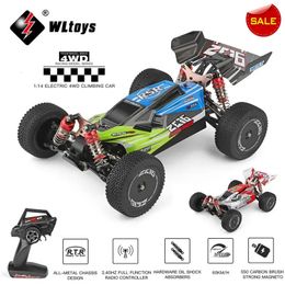 Electric RC Car WLtoys 144001 1 14 RC Racing 65Km H 2 4G Remote Control High Speed Off Road Drift Shock Absorption Adult Boys Toys Kids Gift 231117