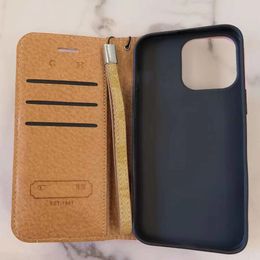 Case Designer Leather Phone Case for iPhone 15 14 Pro Max 13 12 Pro 11 Flip Wallet Shell Mobile Bumper Folio Card Holder Cover