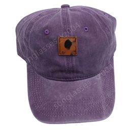 CARHARRT CAP TASARIMCI Üst kaliteli şapka Moda Su Yıkalı Pamuk Beyzbol Kapağı Katı Deri Etiket Güneşlik Şapka Çift Outing Şapka Güneş Koruma